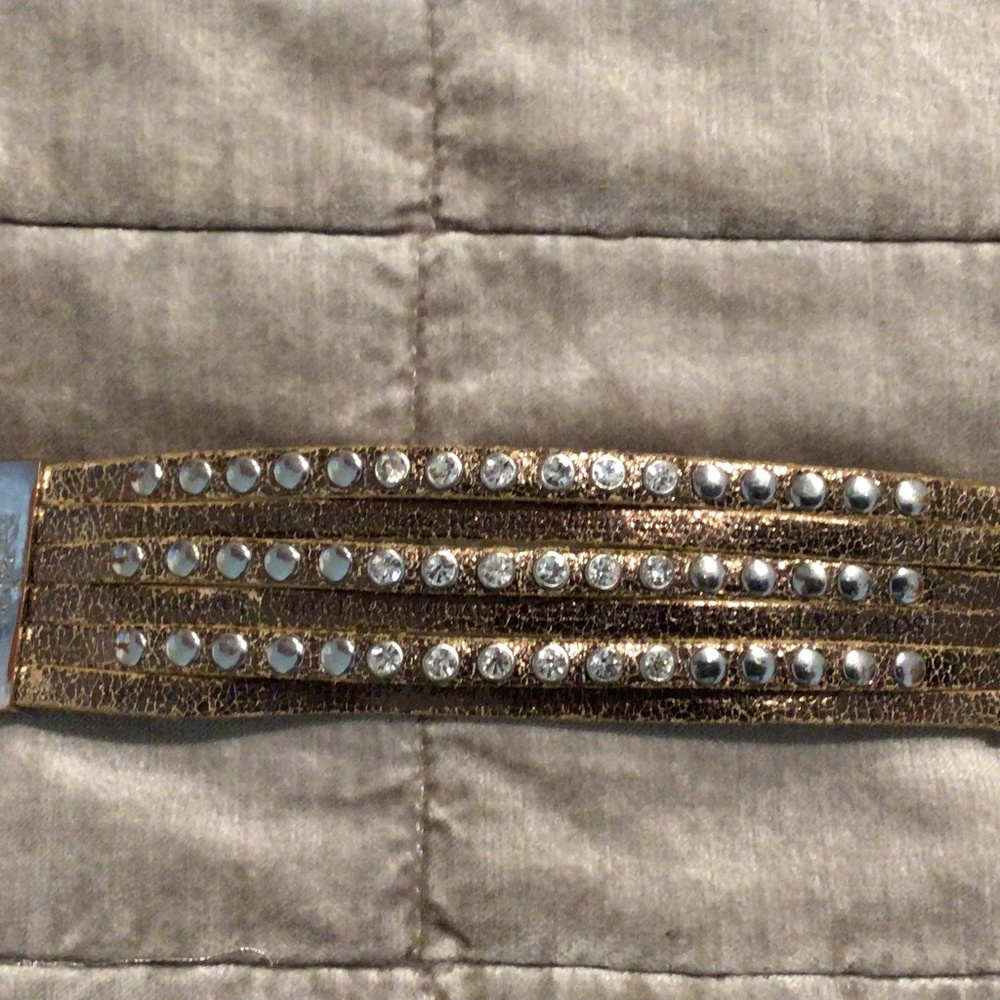 Humanity for all leather bracelet